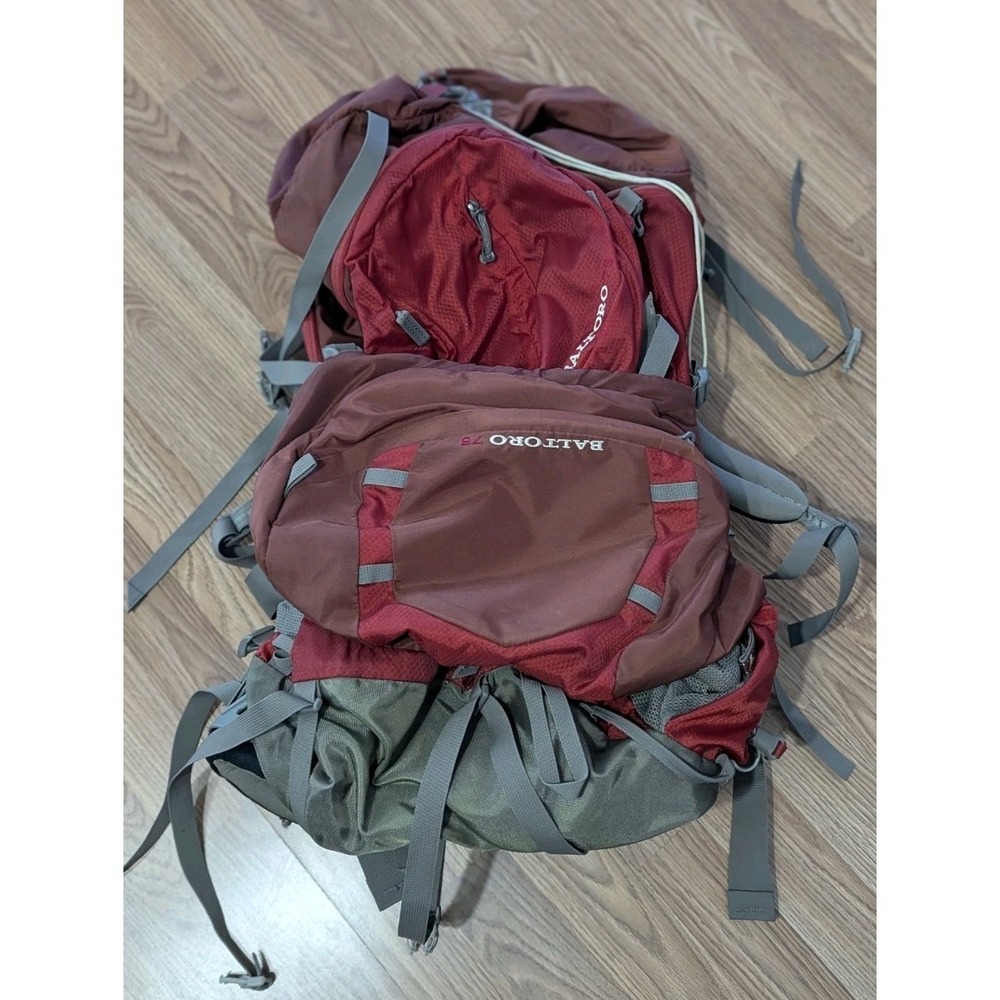 Gregory Baltoro 75L Pro Backpack Hiking Red Trekking Performance Durable